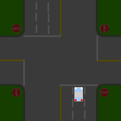 "Phew! What a scary intersection."