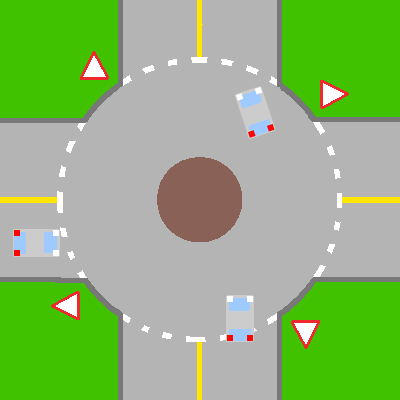 Mini roundabout
